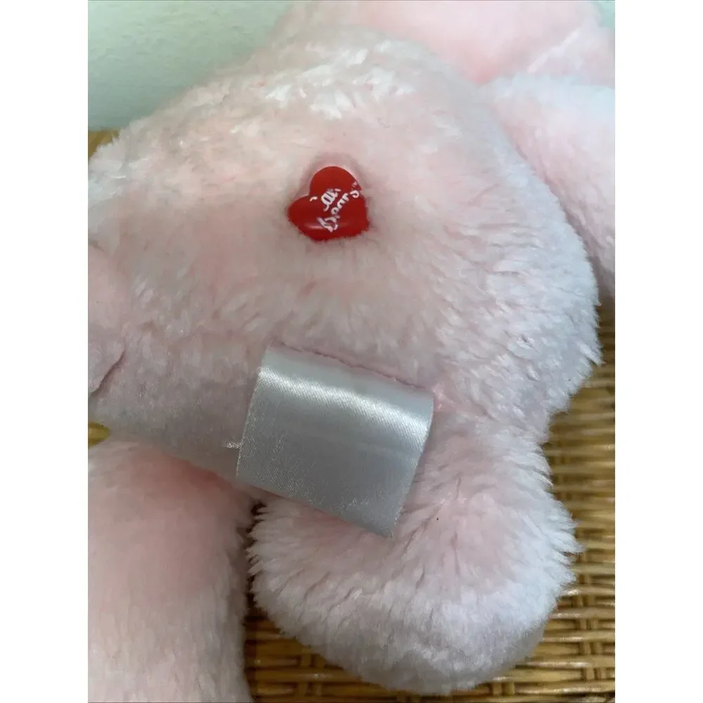 Vintage Care Bear Original 1983 Kenner Pink Cheer Bear Rainbow Plush Stuffed 13